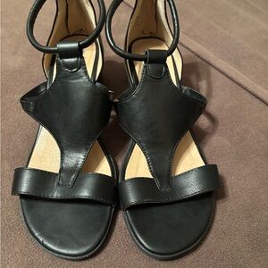 Journee Collection Trayle Black Women's Wedge Sandals